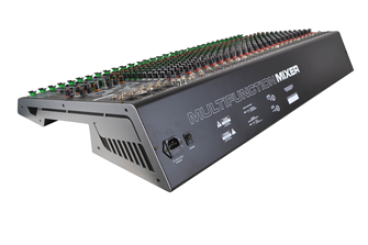 Audio Mixer 28 Mono + 2 Stereo Music Channels Dual Effects and Bluetooth